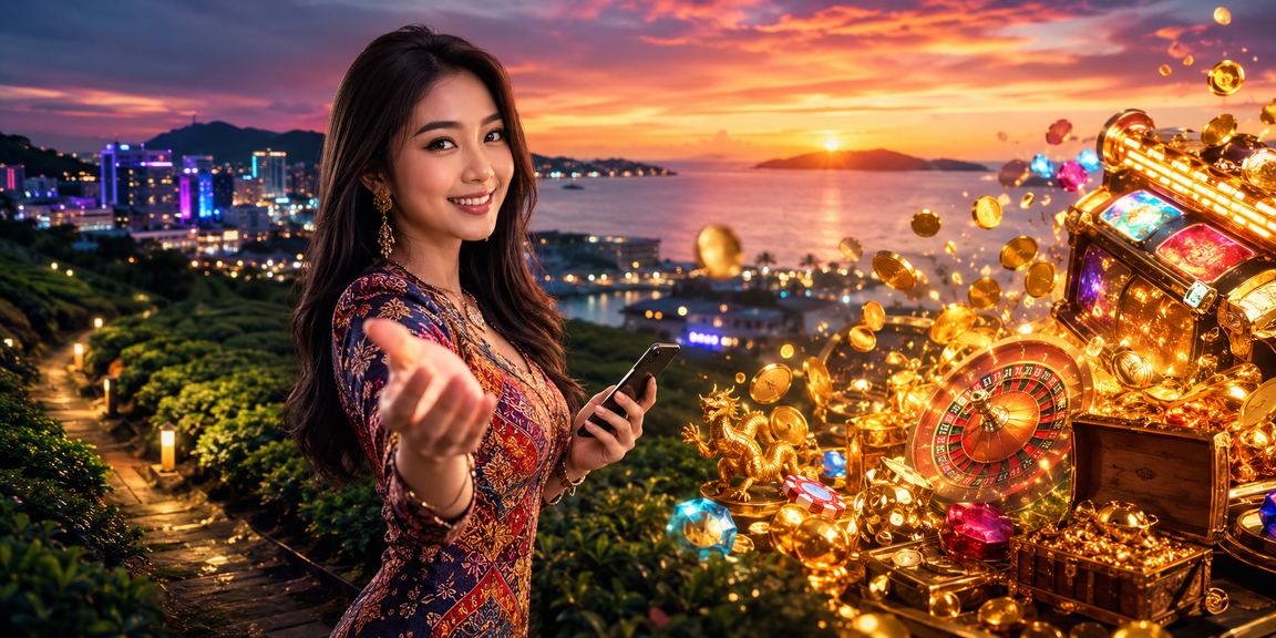 Pemain menggunakan telefon bimbit untuk bermain poker kasino di Kota Kinabalu